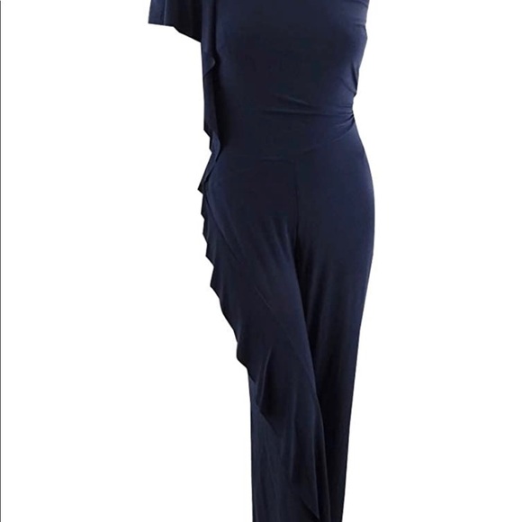 RALPH LAUREN Ruffled Flutter Sleeves Jumpsuit - Picture 5 of 6